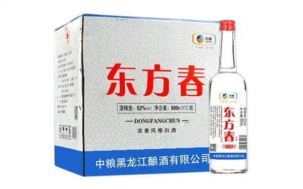 发现美酒东方春酒简装光瓶亲民白酒中粮集团出品