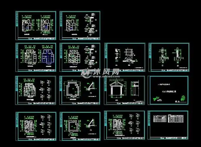 某别墅样板房竣工图