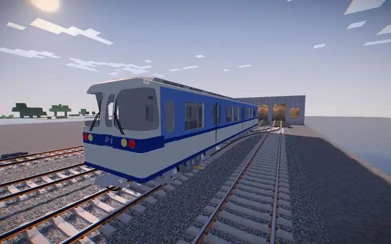 [minecraft]北京地铁老车复活——dk3珍稀涂装驶出车辆段