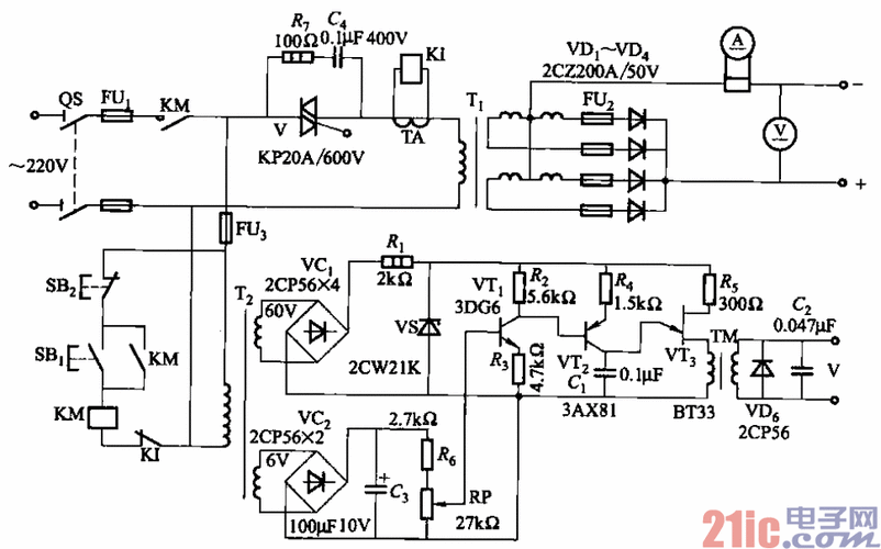 电镀电源原理图