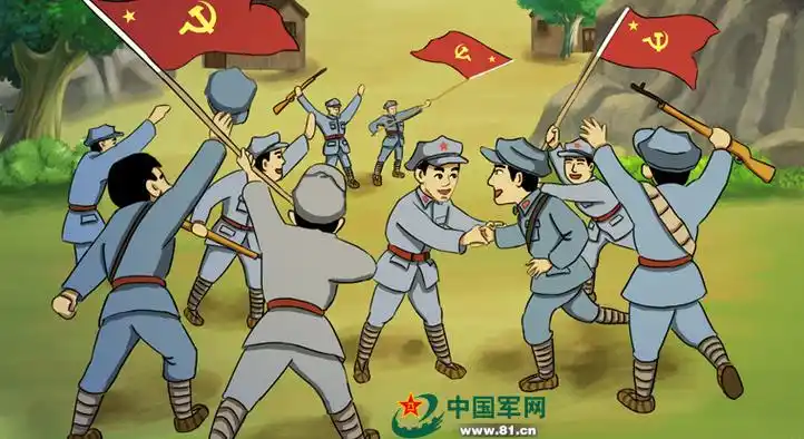 长征系列萌漫故事(18)两大主力"意外"会师 - 中国军网