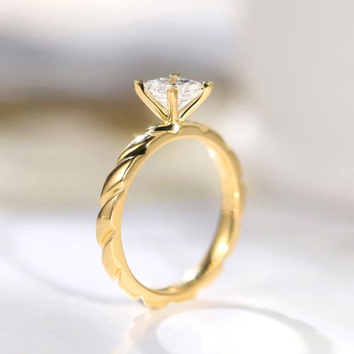 宝石戒指戒托钻戒情侣戒臂麻花矿工钻石方钻石手饰