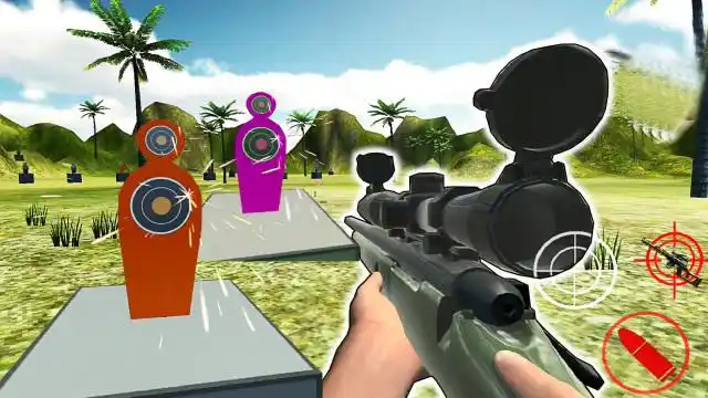 模拟靶场射击游戏:移动的靶子!特种部队的神枪狙击手一枪一个准