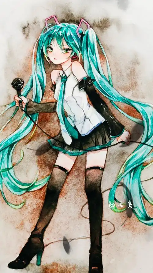 水彩#初音殿下