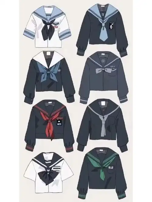 绘画素材jk制服素材