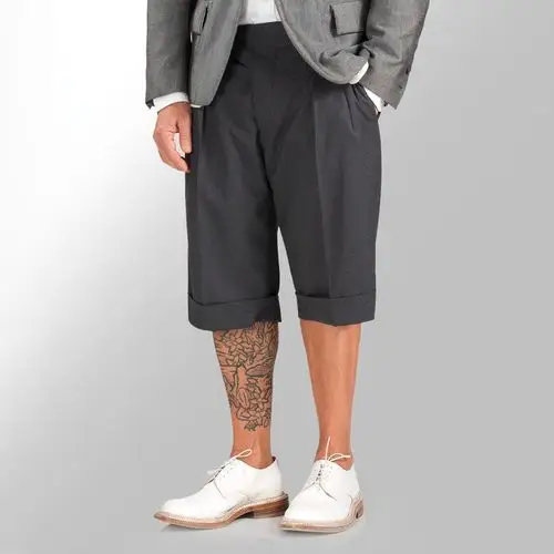 夏季西装短裤欧美潮