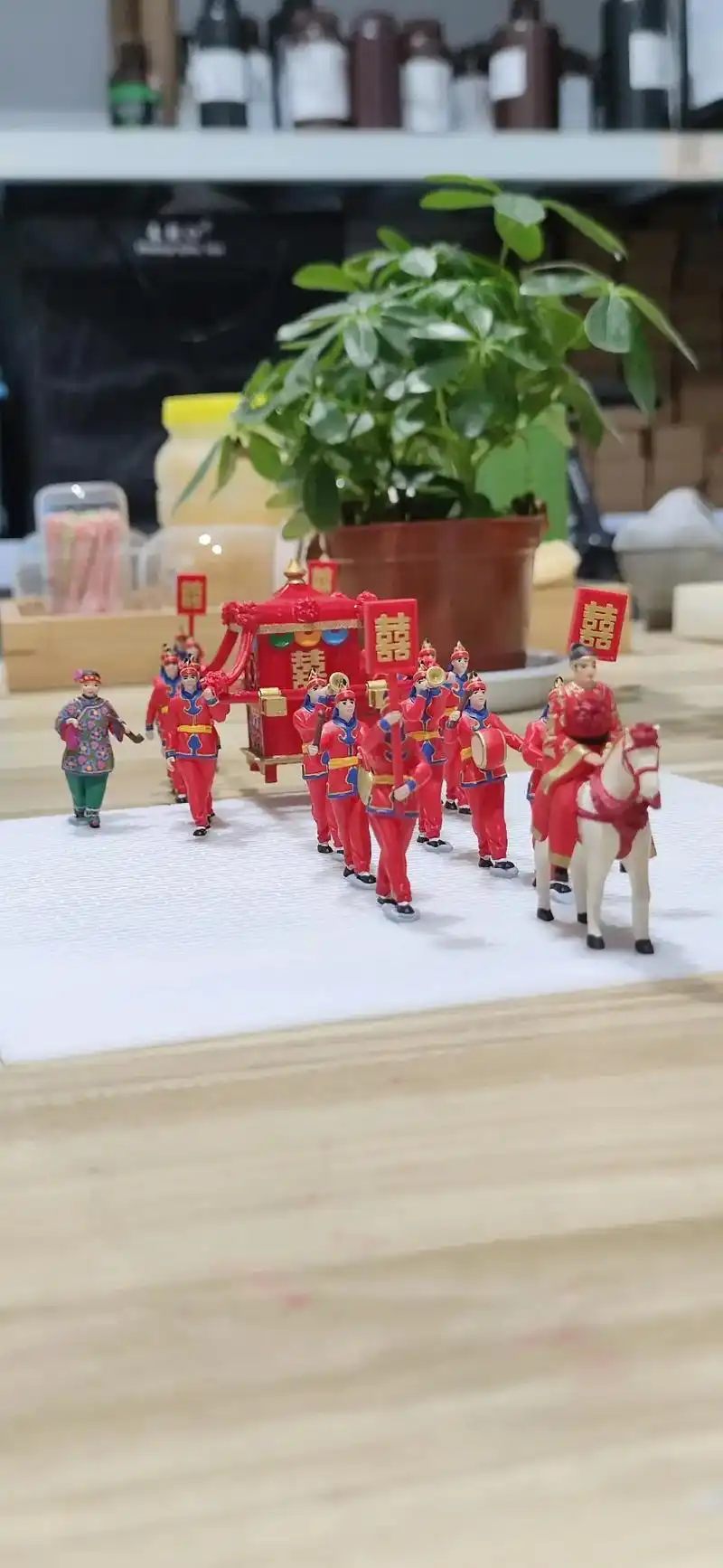微缩模型《迎亲队伍/八抬大轿》#涂装 #3d打印  - 抖音