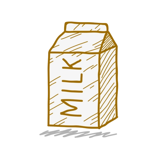 牛奶手绘图片大全
