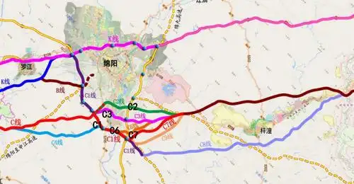 g5京昆高速公路绵阳至成都段扩容工程工可路线详细走向