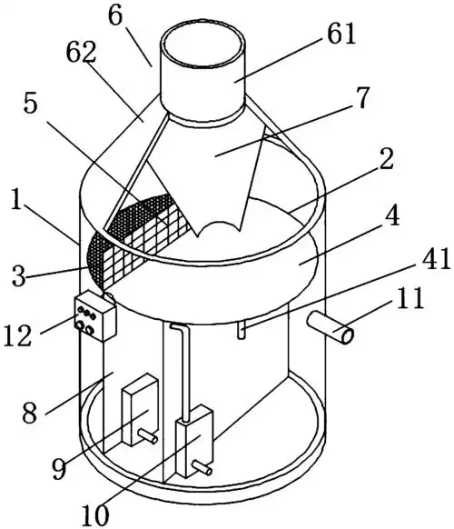 根据权利要求1所述的一种便于污水过滤的过滤装置,其特征在于:所述的