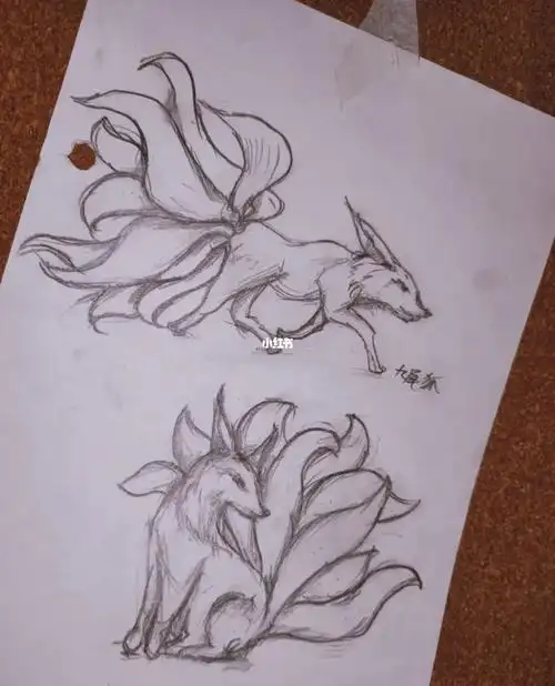 九尾狐石塑粘土