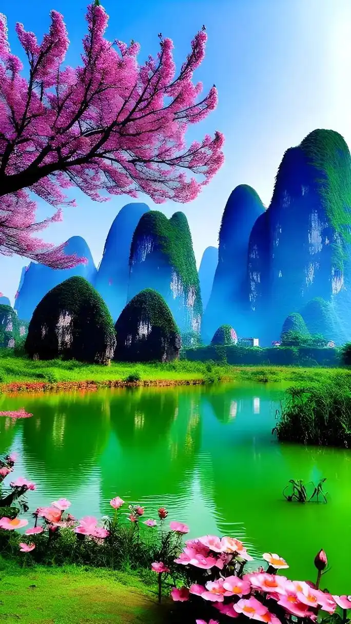 桂林山水美景.桂林山水甲天下!是中国的一句俗语,意思是桂林的 - 抖音