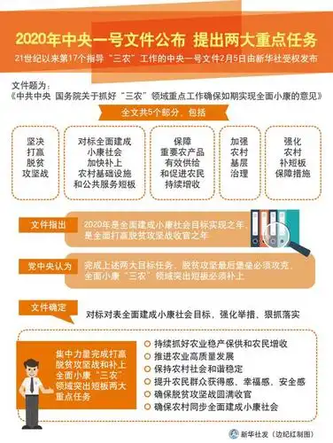 (图表)「中央一号文件」2020年中央一号文件公布 提出两大重点任务