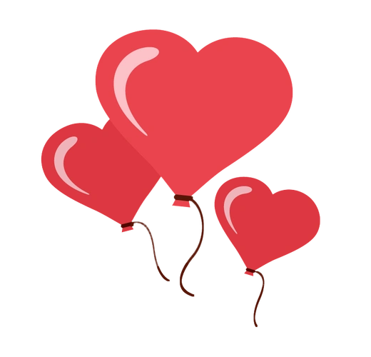 红色心形气球图片大全