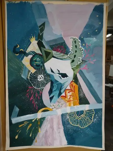 抽象蔚|纯艺术|水粉|z99873654 - 原创作品 - 站酷 (zcool)