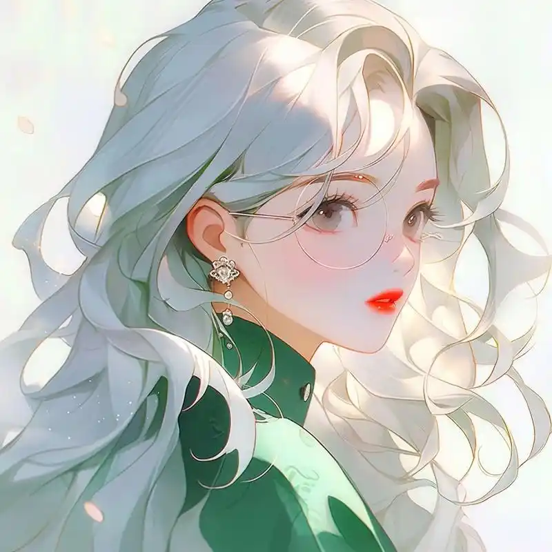 绿色系头像:这个炎热的夏天被温柔的绿色承包了.