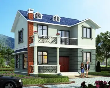 2021最新款现代90平米30万新农村私人二层简约小独栋别墅设计施工图纸