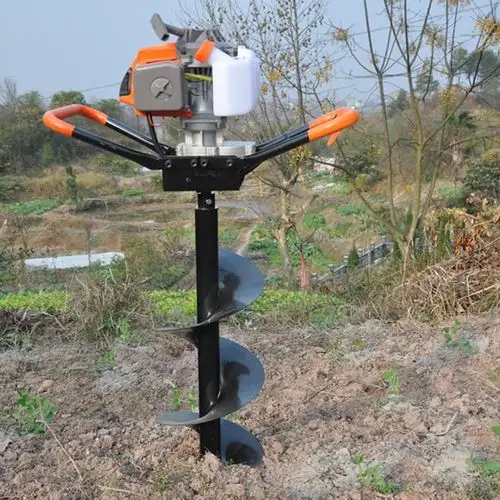 衡水手扶小型地钻深坑便携式电线杆汽油挖坑机便携式汽油挖坑机