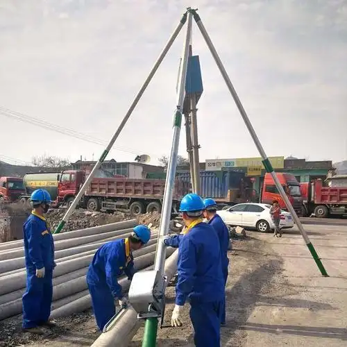 铝合金立杆器电力抱杆抱箍电力扒杆线杆支架人字立杆机