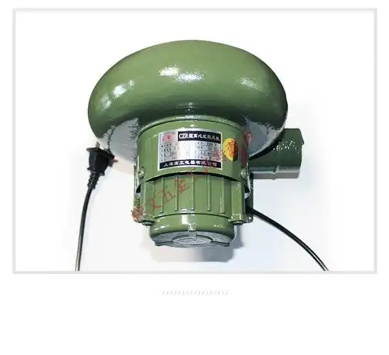 鼓风机220v小型家用烧火炉灶食堂工业炉子烧烤吹碳吹风机铸铁款200w