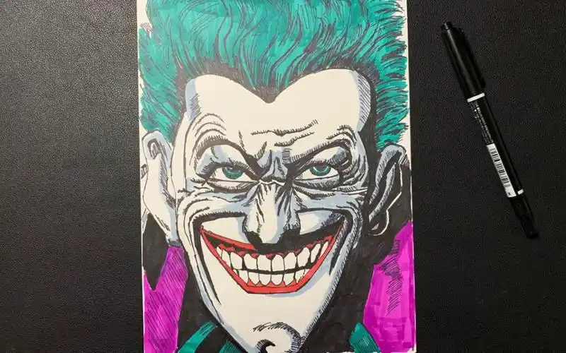 dc动漫角色速写 | 小丑joker