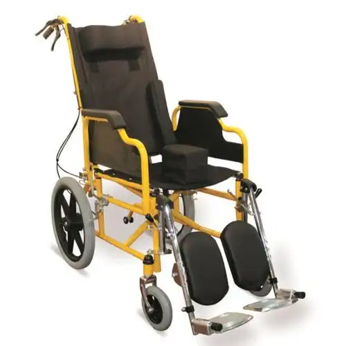 attractive high back reclining wheelchair with mag-style wheels