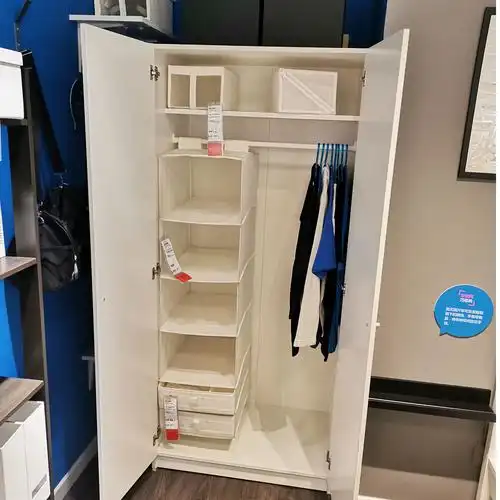 衣柜宜家克勒普斯塔双门简易小户户型单人儿童衣柜