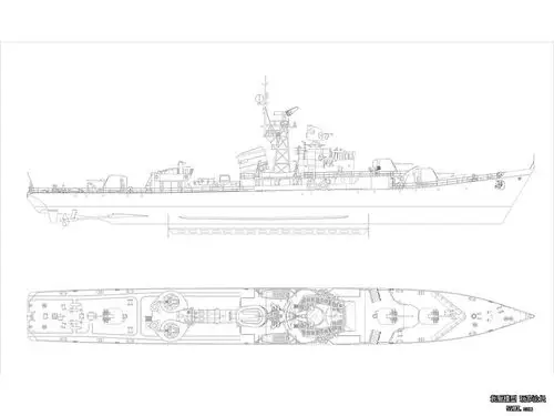 苏联50里佳级护卫舰图纸分享建造图纸