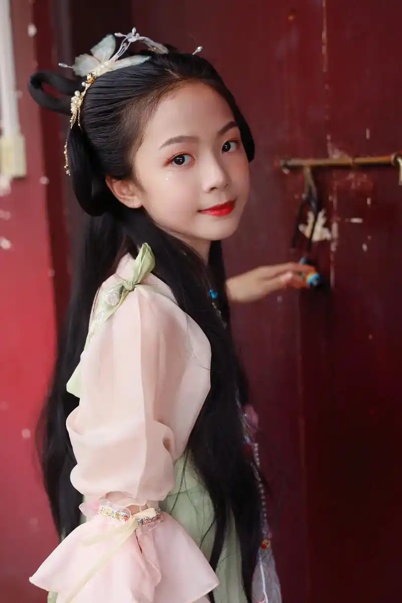 饶平三饶约拍啦儿童古装汉服拍摄