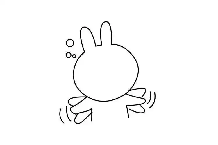 可爱的简笔画可妮兔