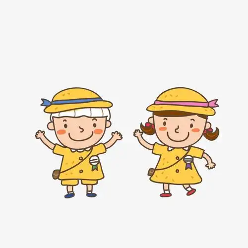 卡通幼儿园小学生素材