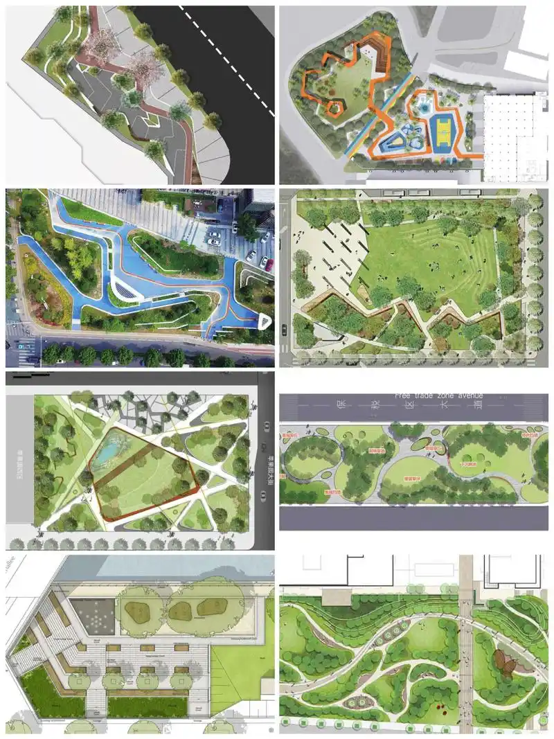 58 口袋公园平面图分享 点点关注私我要原图