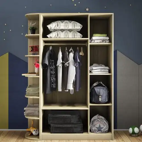 衣柜12米3门二环一米男孩烤漆钢琴衣橱儿童衣柜