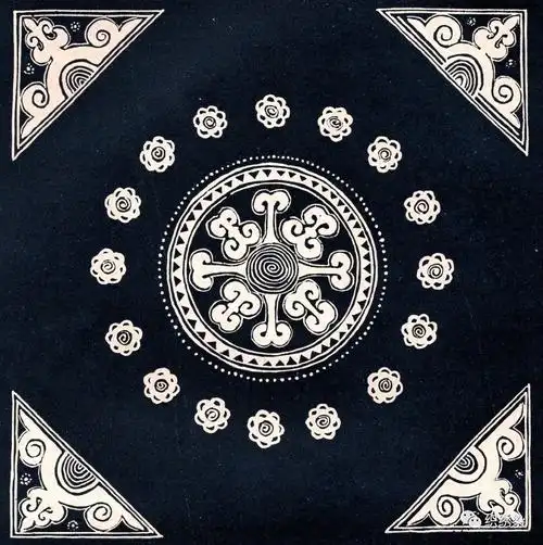 西南少数民族图案集苗布依羌彝傣等1954