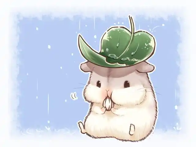 可爱仓鼠插画,萌化了内心