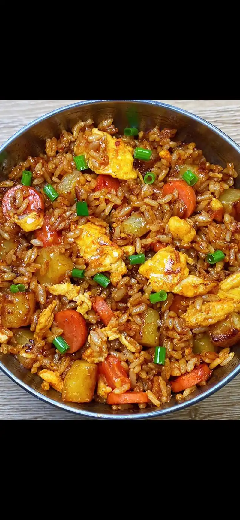 简单易做家常菜～土豆火腿炒饭.#炒饭 #家常菜 #爱生活爱美 - 抖音