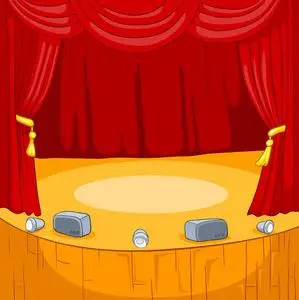 剧院舞台卡通照片