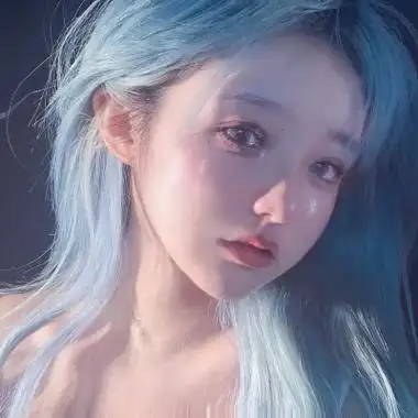 超仙的高清高质量染发女头图片,女生头像图片