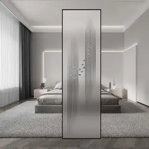 轻奢玻璃屏风隔断入户客厅卧室玄关墙装饰餐厅小户型现代简约房间