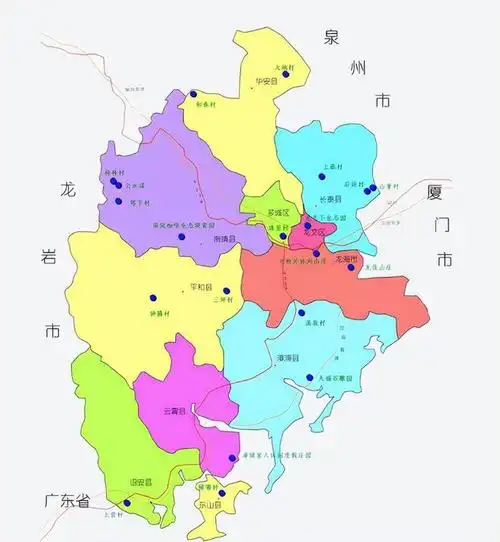 漳州市的区划调整,福建省的第4大城市,为何有11个区县?