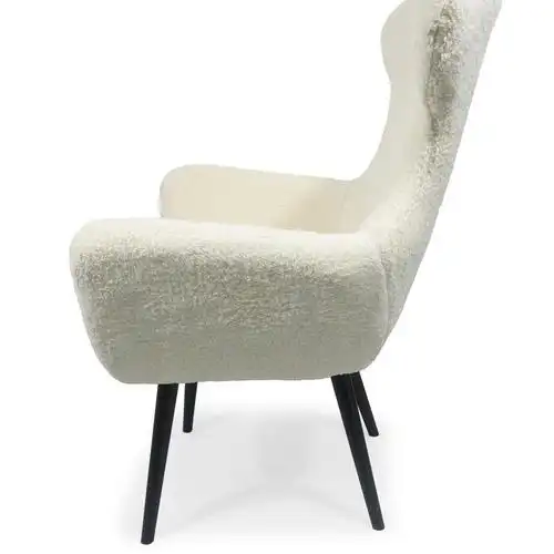 livingroom家具现代卧室酒店木制经典休闲椅躺椅舒适白色高背椅子