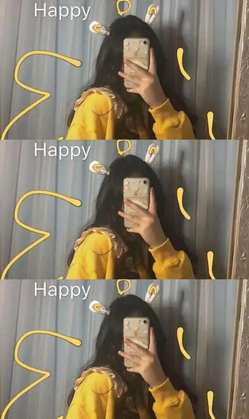 三宫格壁纸小姐姐