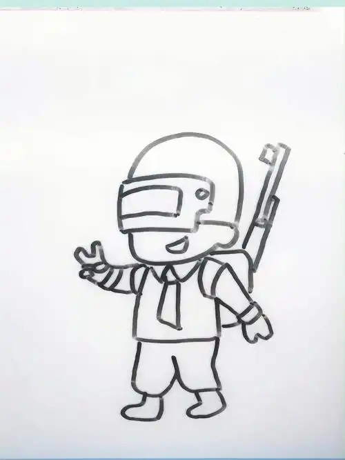 和平精英手绘菜鸟攻略 和平精英手绘人物图片大全