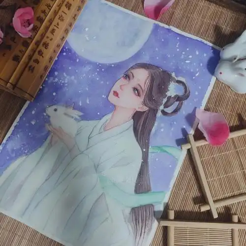 中秋节手绘嫦娥
