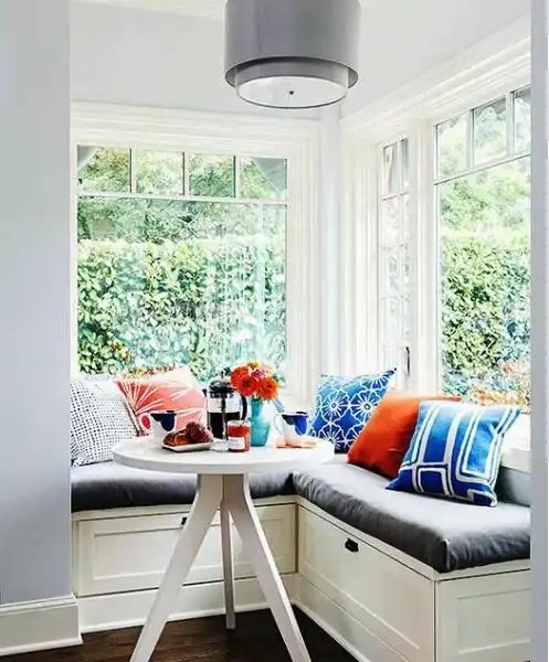 小户型客厅,餐厅卡座装修效果图 畸形小空间有大用处