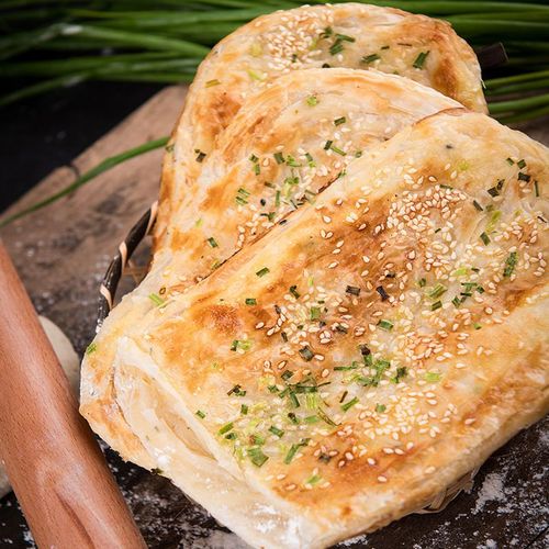 牛肉汤专用饼家用早餐速食千层手抓饼葱油半成品饼坯 60g葱油烧饼饼胚