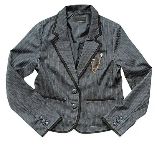 pageboy深灰色徽章别针外套 899港币(a)