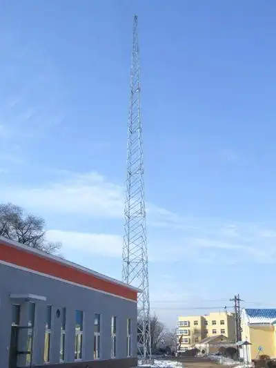 楼顶装饰避雷塔图片gfw避雷拉线塔