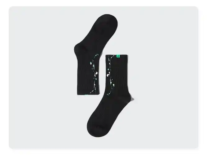 inf配饰|2021新款潮牌不规则泼墨涂鸦夜光中筒袜子ins情侣运动袜