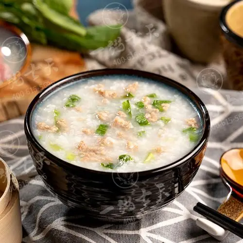 青菜瘦肉粥